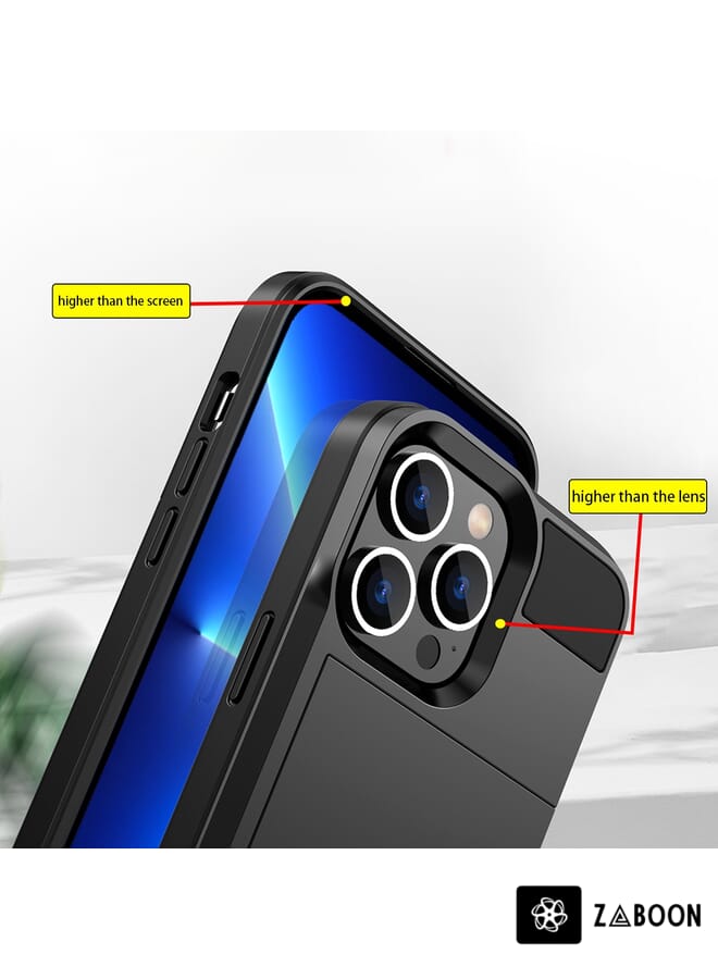 Zaboon Protective Case Cover For iPhone 11 Pro Multifunction Armor Slide Card Slot - Image 2