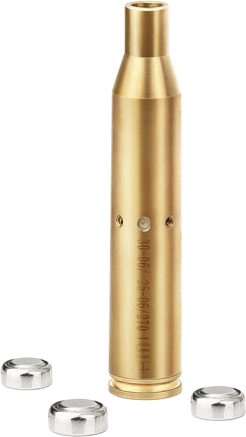 EZshoot بصيرة تجويف 223 5.56mm/243، 308/30-06/25-06/ .270 ليزر أحمر مع بطاريات - Image 3