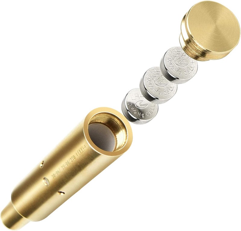 EZshoot بصيرة تجويف 223 5.56mm/243، 308/30-06/25-06/ .270 ليزر أحمر مع بطاريات - Image 2