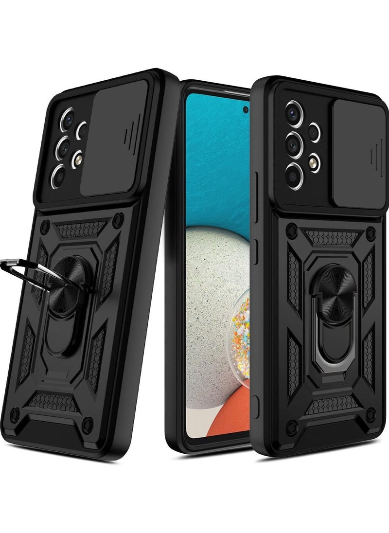 Generic samsung a52/ a52s Shield Full Protection Case With Metal Ring &Slide Camera Cover For samsung a52s  - Image 3