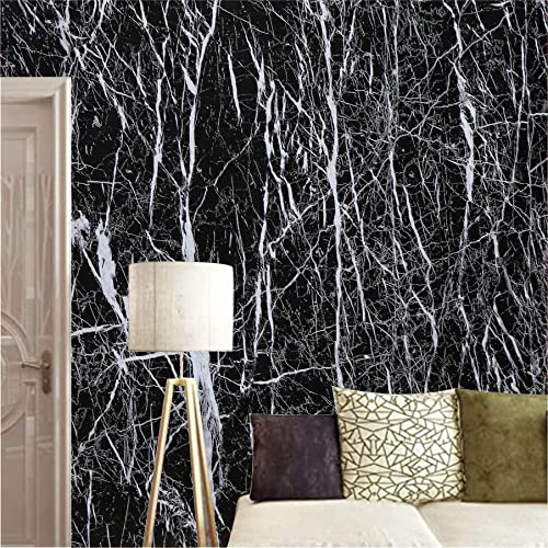 Elton DIY Wall Paper/Wall Sticker Self Adhesive BlackLiving Room Bed Room Decoration Furniture Almirah Table Tops Cabinet Make Over Interior Exterior Easily Removable Black Marble(45x500cm) - Image 5
