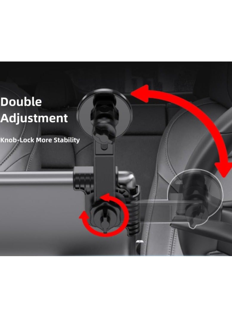 SOLARAE حامل هاتف ، حامل هاتف مغناطيسي عالمي للسيارة لملحقات تسلا موديل 3/Y ، يناسب جميع هواتف آيفون وأندرويد ، مع ملحقات حلقة مغناطيسية ، قابل للتعديل ، حامل سيارة مغناطيسي ماغسيف - Image 5