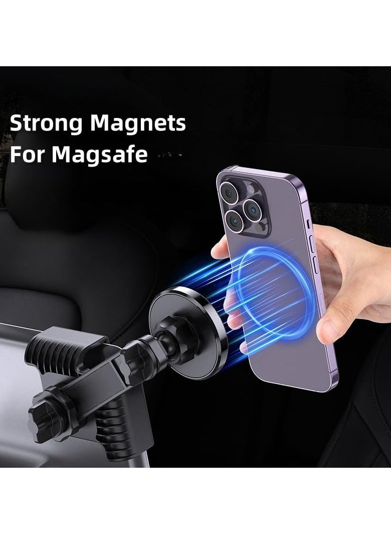 SOLARAE حامل هاتف ، حامل هاتف مغناطيسي عالمي للسيارة لملحقات تسلا موديل 3/Y ، يناسب جميع هواتف آيفون وأندرويد ، مع ملحقات حلقة مغناطيسية ، قابل للتعديل ، حامل سيارة مغناطيسي ماغسيف - Image 3