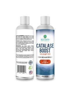 Best Earth Naturals Catalase Formula Starter Kit With 60 Capsules Of Catalase 10,000 Supplement, Catalase Shampoo 8 Oz. And Catalase Conditioner 8 Oz.  - Image 3