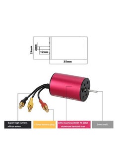 GoolRC Original S2435 4800Kv Sensorless Brushless Motor And 25A Brushless Esc Combo Set For 1/16 1/18 Rc Car Truck  - Image 3