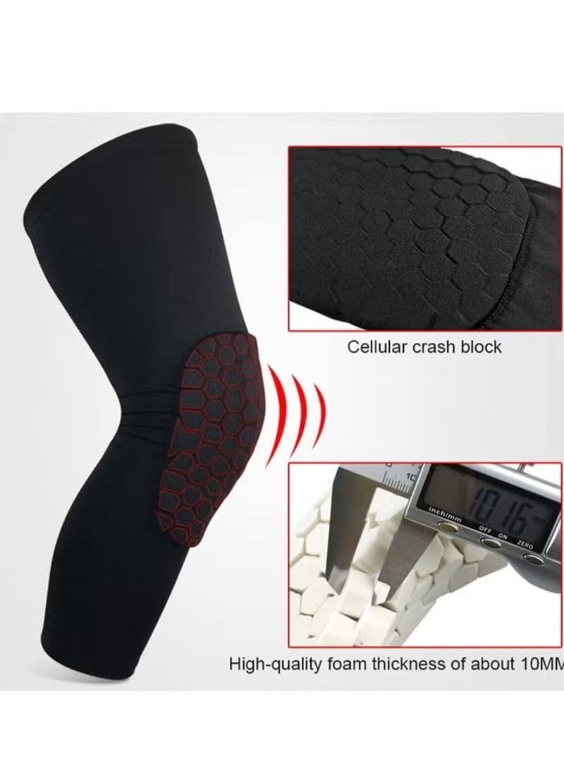 Generic Breathable Basketball Knee pads Protective Hex Honeycomb Compression Kneepad Protective Sport Knee Brace Leg Sleeves Volleyball Rodilleras - Image 4