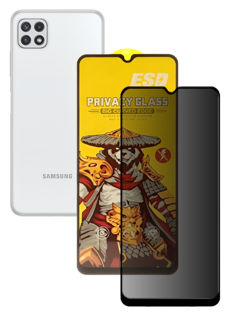 ESD Tempered Dustproof Privacy Glass Screen Protector Compatible For Samsung Galaxy A22 5G - Image 1