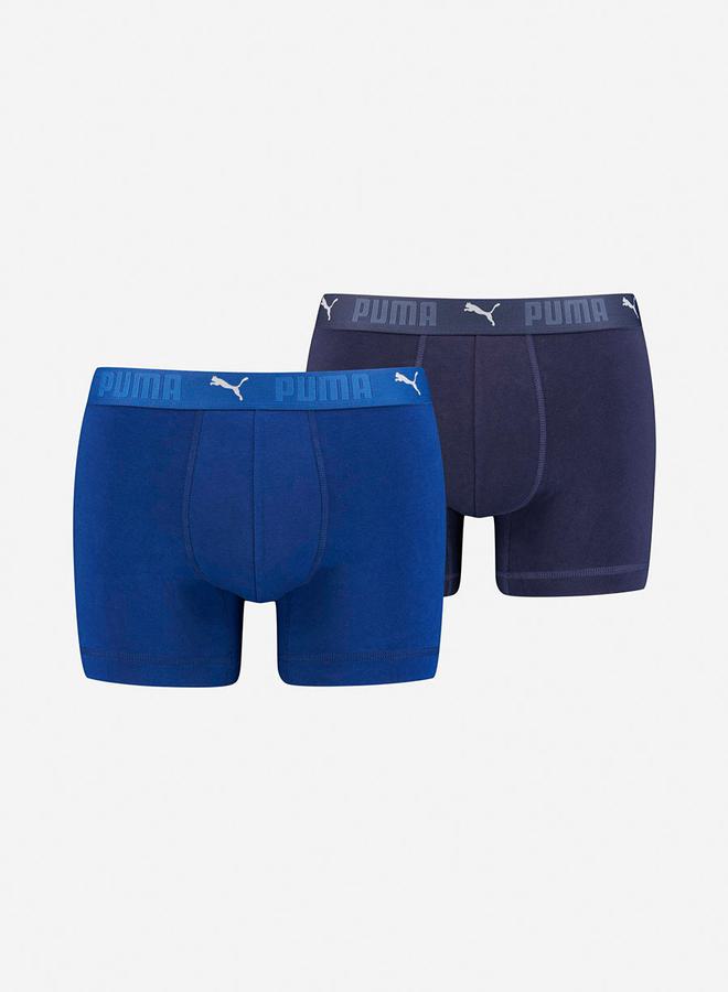 PUMA Pack of 2 - Logo Print Sport Cotton Boxer  - Image 1