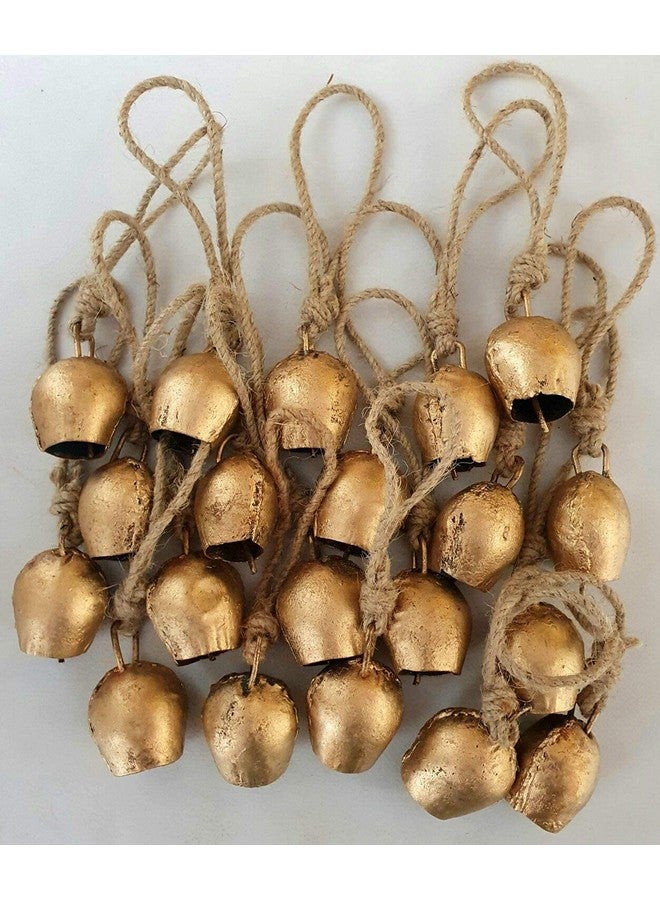 carfar Christmas Decor Handmade Vintage Rustic Lucky Tin Cow Bells -Set of 20 - Image 3