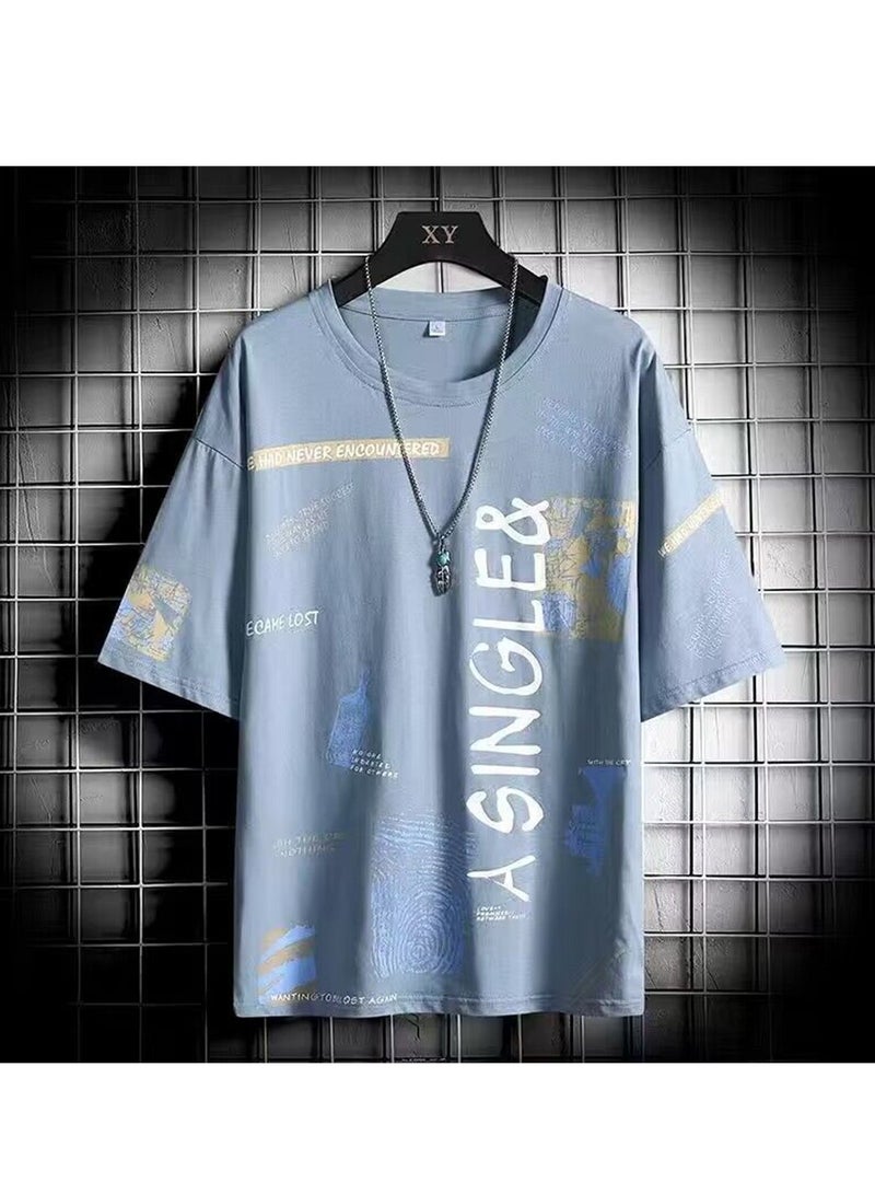 Summer new casual versatile men's half-sleeved T-shirt student short-sleeved T-shirt - Image 2