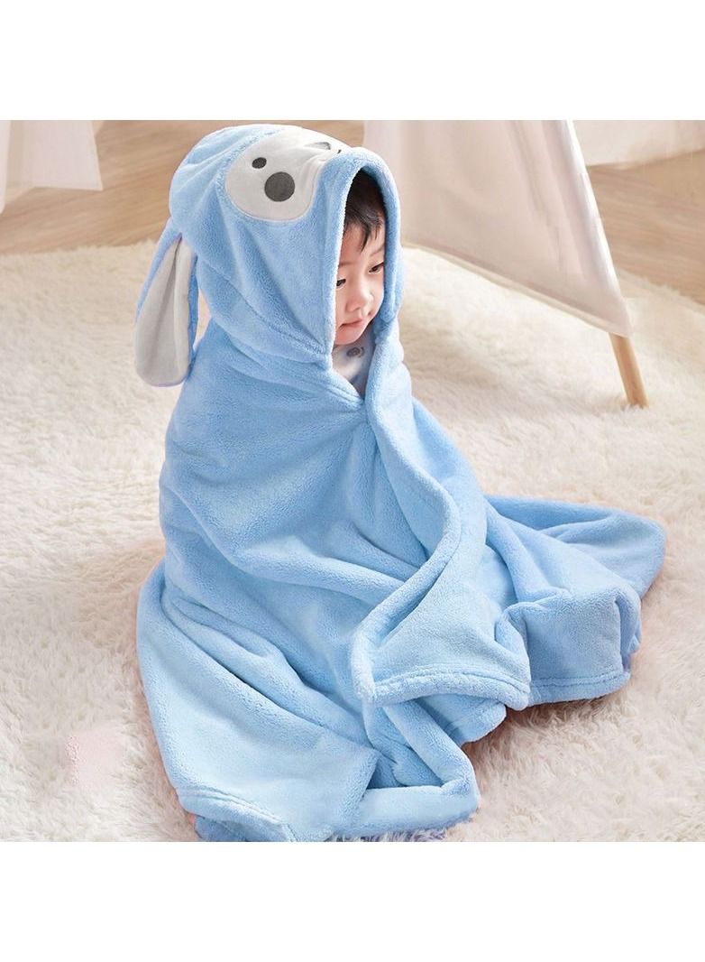 Loquat With Hood Coral Fleece Cloaks Bath Towels