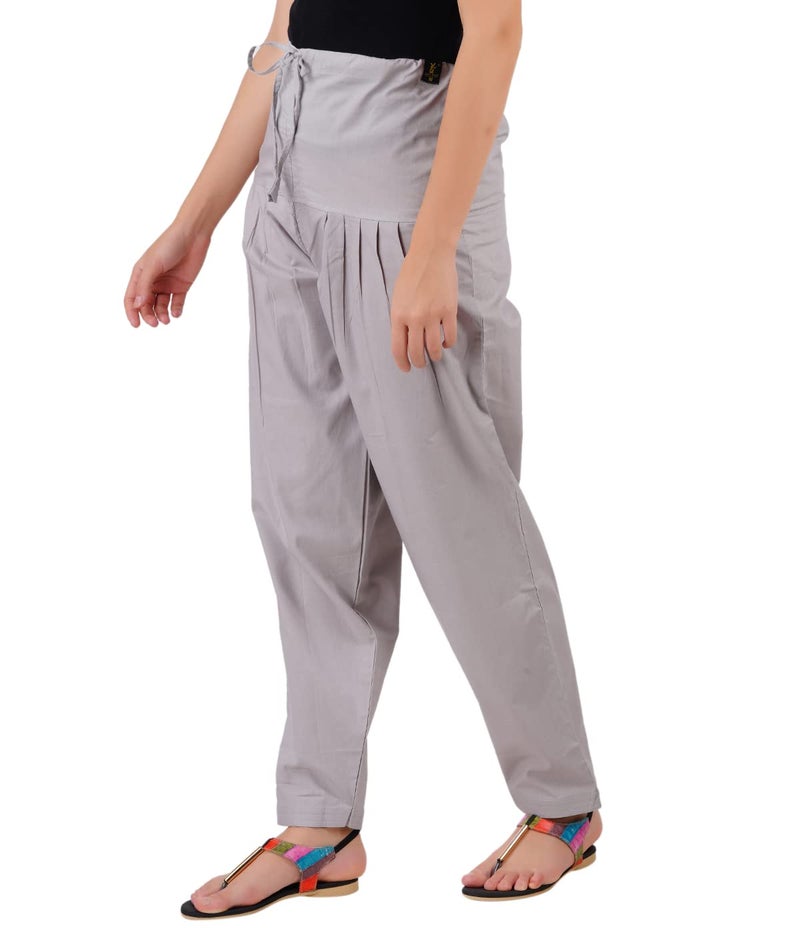 Happy Bunny Cotton Salwar Pant with Dupatta Colour Combo for Women – Ethnic Style, Comfort Fit with Drawstring, Ideal for Office, Festive, Casual (2XL, Skin) - Image 3