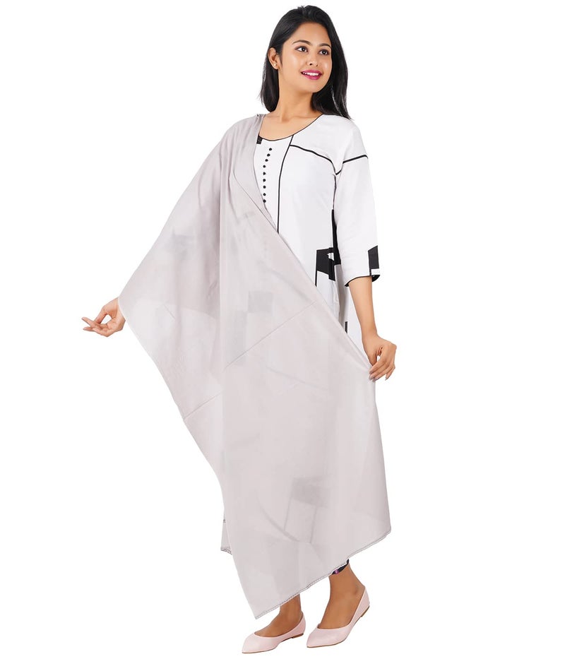 Happy Bunny Cotton Salwar Pant with Dupatta Colour Combo for Women – Ethnic Style, Comfort Fit with Drawstring, Ideal for Office, Festive, Casual (2XL, Skin) - Image 1