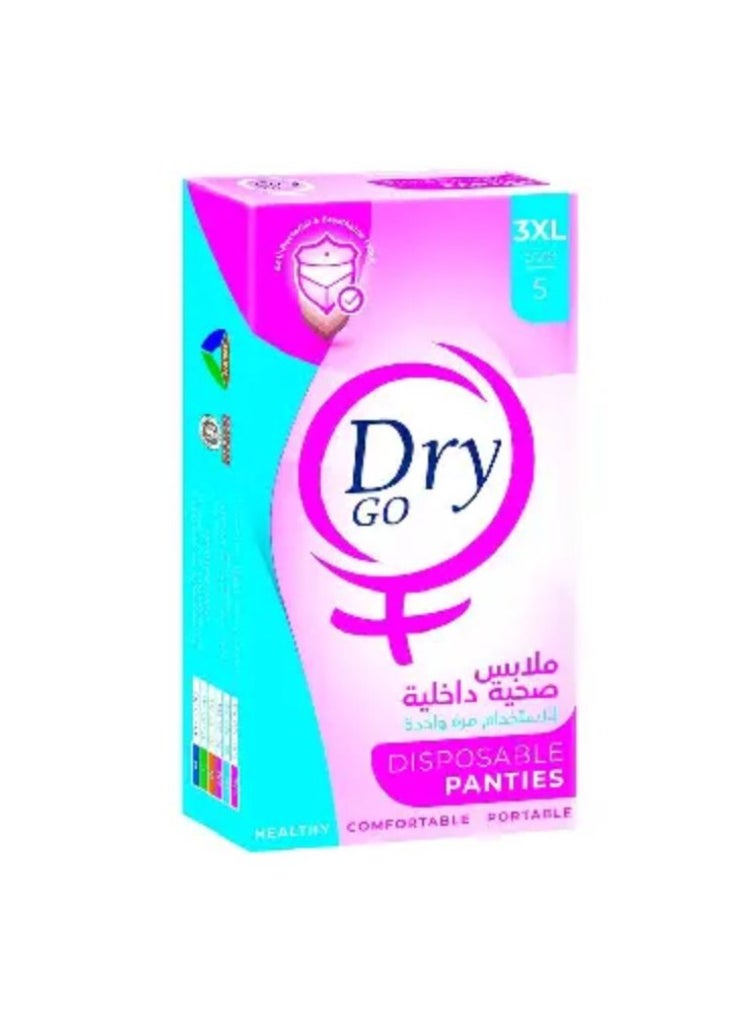 Dry go 3XL disposable panties 5 Pieces 