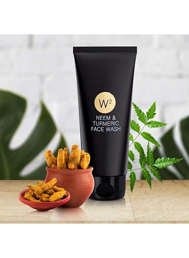 W2 Why Wait Neem & Turmeric Face Wash Oily & Sensitive Skin 100Gm - Image 4