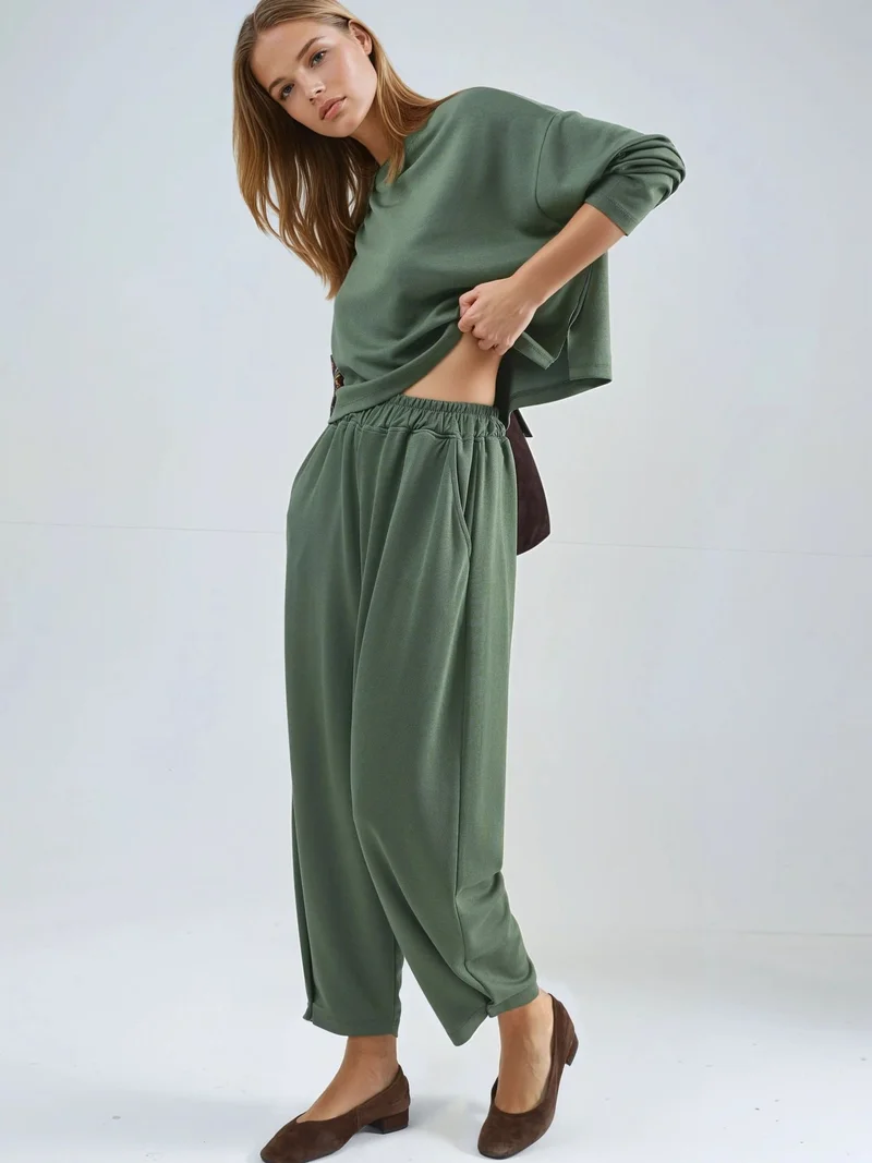 HICCUP Modal Touch Blouse & Salwar Pants Co-ord Set Bersan Collection