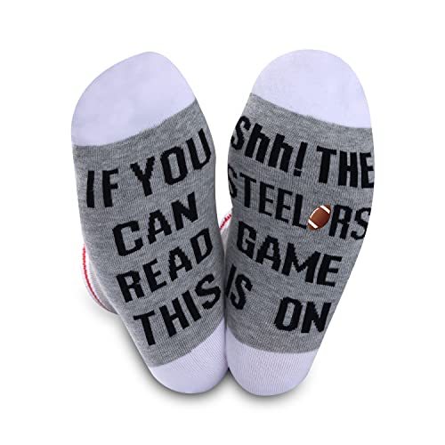 GJTIM American Football Gift Football Fans Gift Funny Birthday Gift Novelty Football Socks (Steler) - Image 1