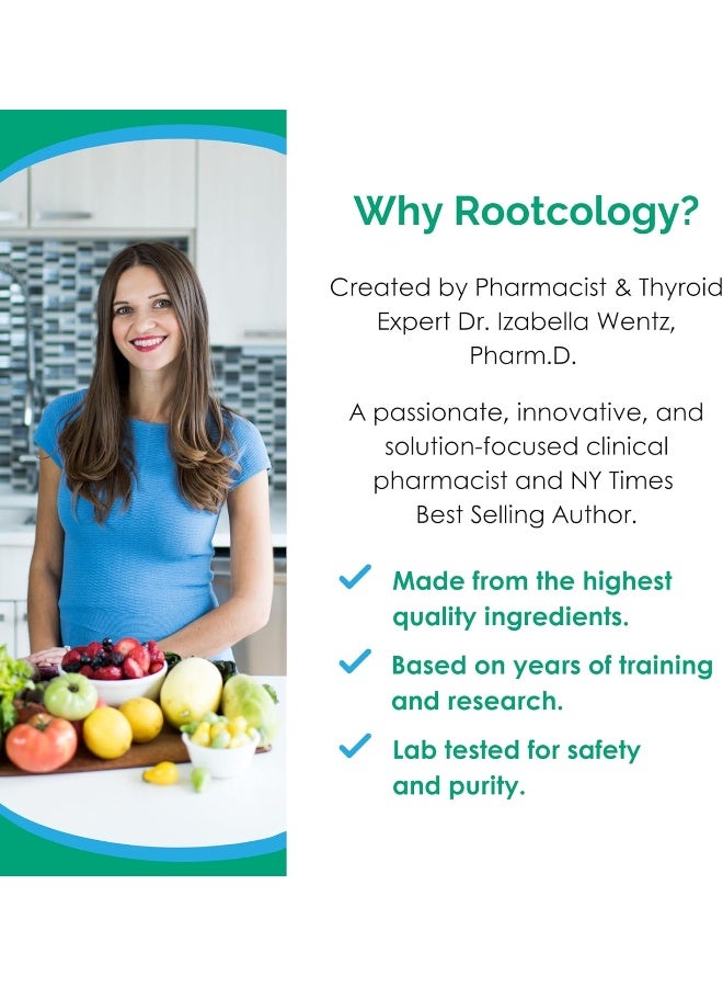 Rootcology By Dr. Izabella Wentz | Benfotiamine | 300Mg Benfotiamine Form Of Thiamine (Vitamin B1) | 120 Capsules - Image 4