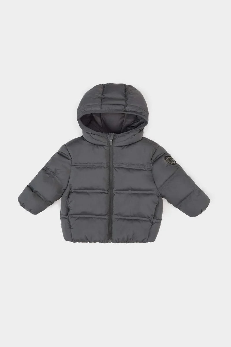 DeFacto Baby Boy Hooded Zippered Puffer Jacket
