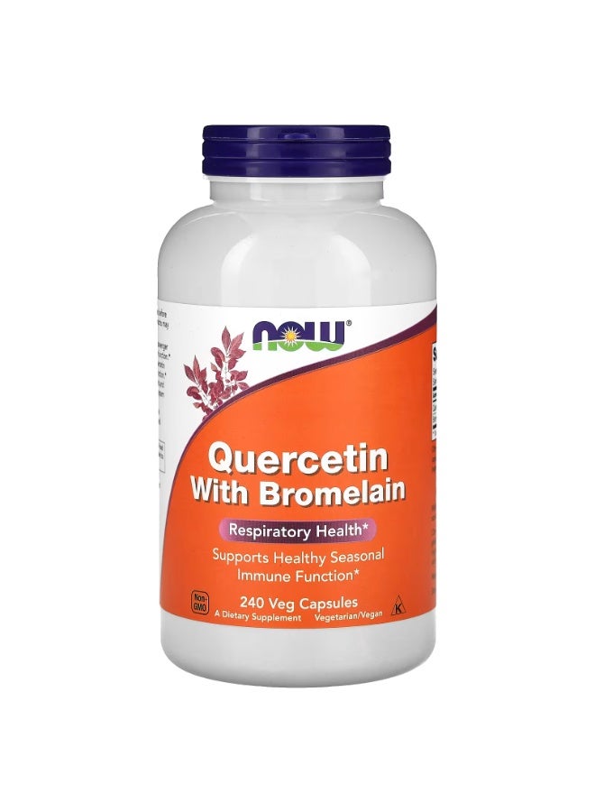 ناو كيرسيتين مع بروميلين، 240 كبسولة نباتية - Image 1