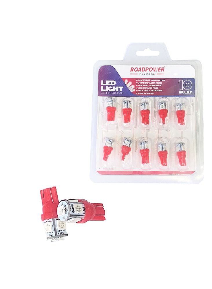 Lot De 4 Spots LED Rouge Réaliste Pour Toit - Modélisme T6 - Neuf Sous Emballage