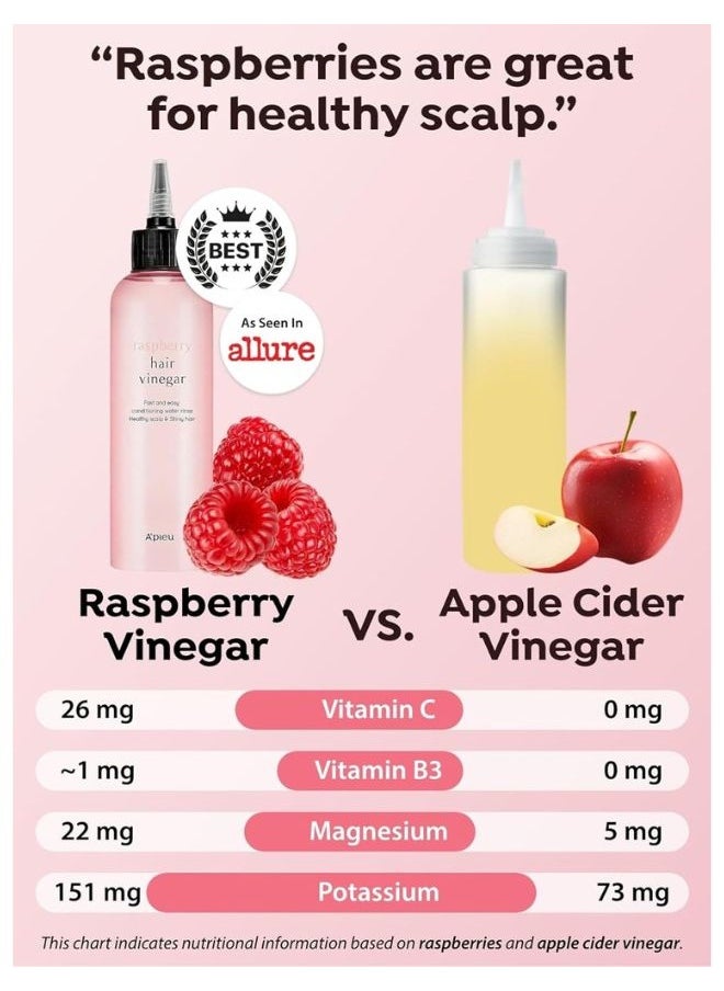 APIEU Raspberry Hair Vinegar 200ml  - Image 4