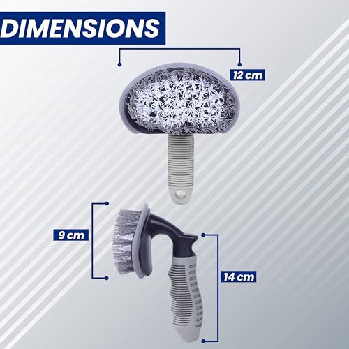 AUTOGUYS Tyre Cleaner Brush [**Pack of 2**] Car Cleaning Brush for Tyre Cleaning Liquid Nylon Bristles Perfect for Tire Rubber Car Accessories – Used with Tyre Puncture Kit and Microfiber Cloth - Image 4