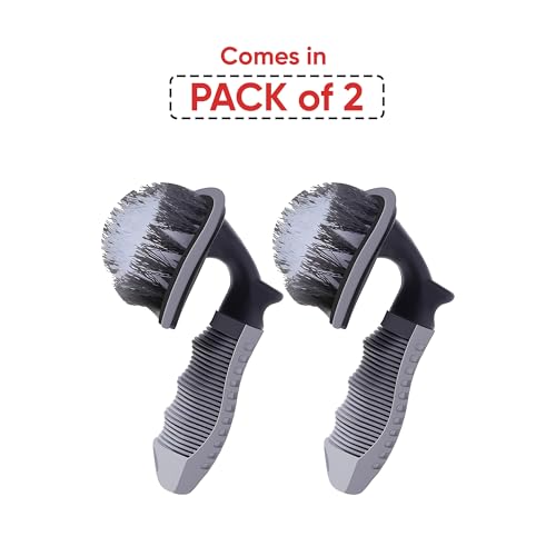 AUTOGUYS Tyre Cleaner Brush [**Pack of 2**] Car Cleaning Brush for Tyre Cleaning Liquid Nylon Bristles Perfect for Tire Rubber Car Accessories – Used with Tyre Puncture Kit and Microfiber Cloth - Image 2
