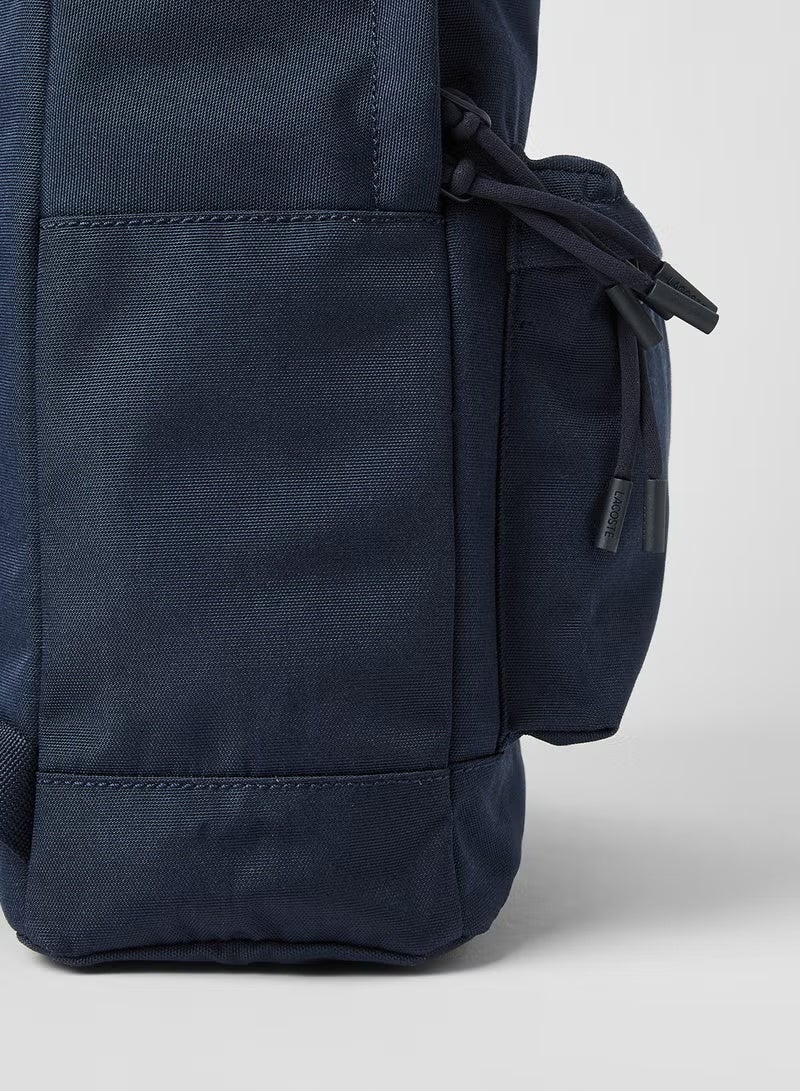 لاكوست Neoocroc قماش حقيبة الظهر الأزرق - Image 3