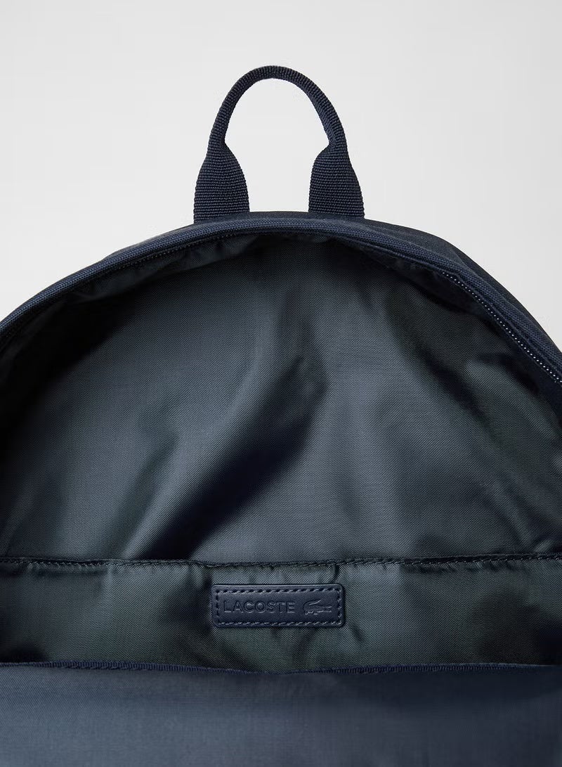 لاكوست Neoocroc قماش حقيبة الظهر الأزرق - Image 4