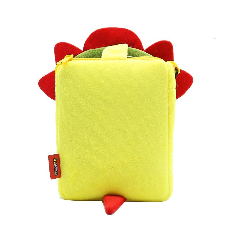 Plush Kids Crossbody Bag, Dinosaur Animal Design, Soft Lightweight Shoulder Bag for Daily Outings - Image 3