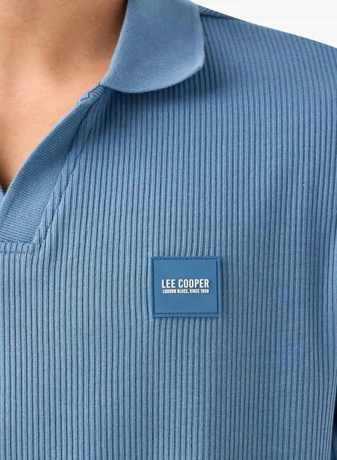 Lee Cooper Lee Cooper Textured Polo T-shirt with Short Sleeves