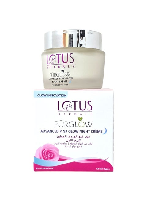 Lotus Herbals Purglow Advanced Pink Glow Night Crème