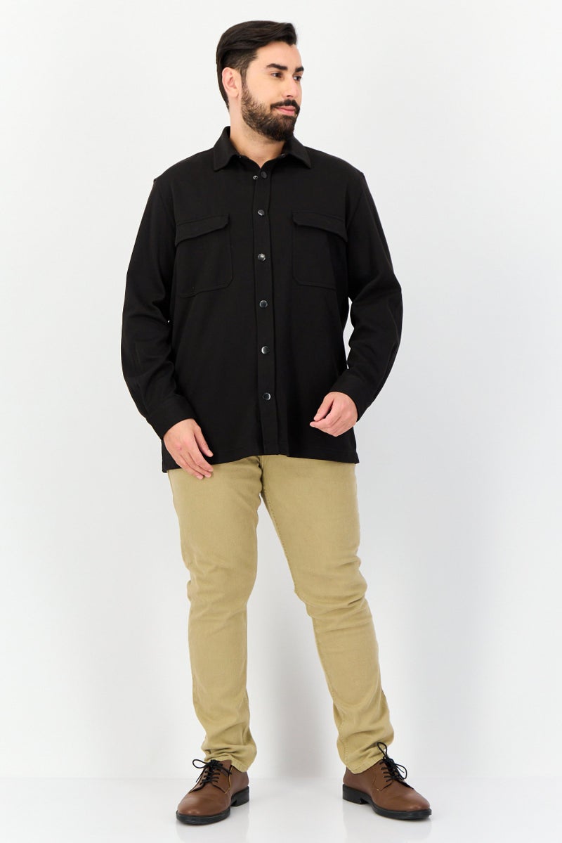 Celio Men Plain Jacket Shirt ,Black - Image 4