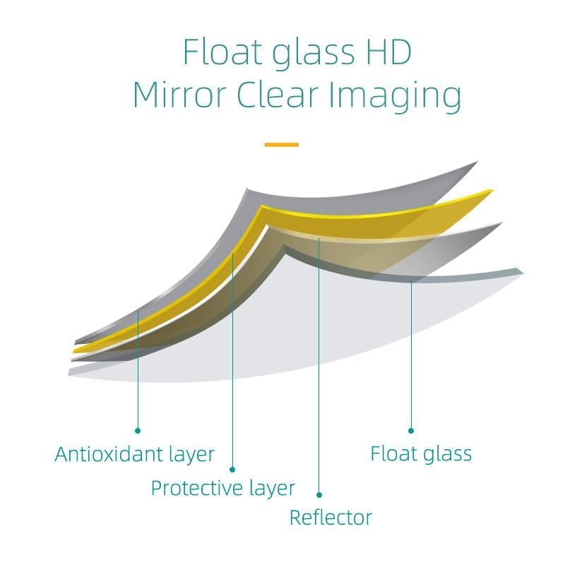 Fliptic Acrylic Mirror Like Tiles Full Length Square Mirror Tiles Non Adhesive Non-Glass Size: 30x30cm Acrylic Mirrors Stickers Unbreakable Acrylic Wall Silver - Image 4