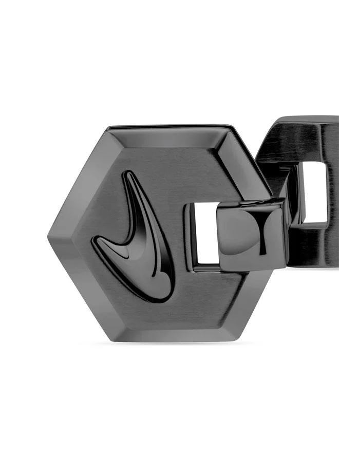 مكلارين Velocity Stainless Steel Grey Cufflinks for Men