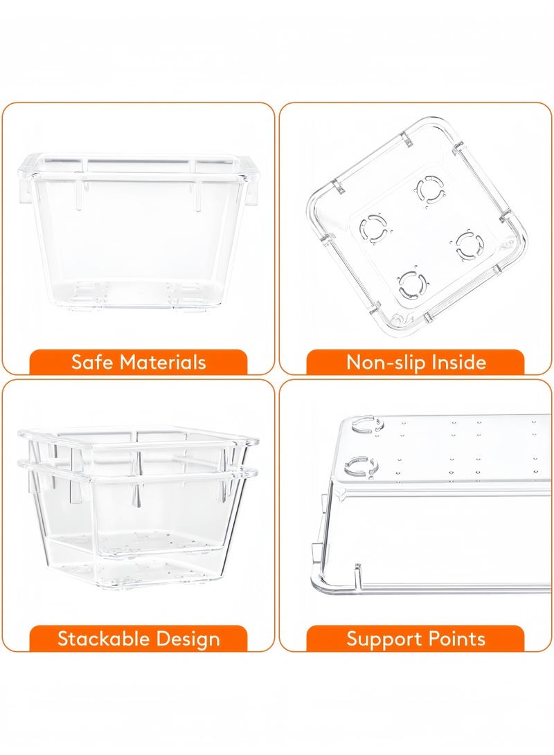 مجموعة منظم أدراج من 25 قطعة، منظم أدراج بلاستيكي لمستحضرات التجميل، صينية شفافة لتقسيم أدراج المكتب لمستحضرات التجميل والقرطاسية والأدوات، منظم أدراج لطاولة الزينة والحمام والمكتب وغرفة النوم - Image 3