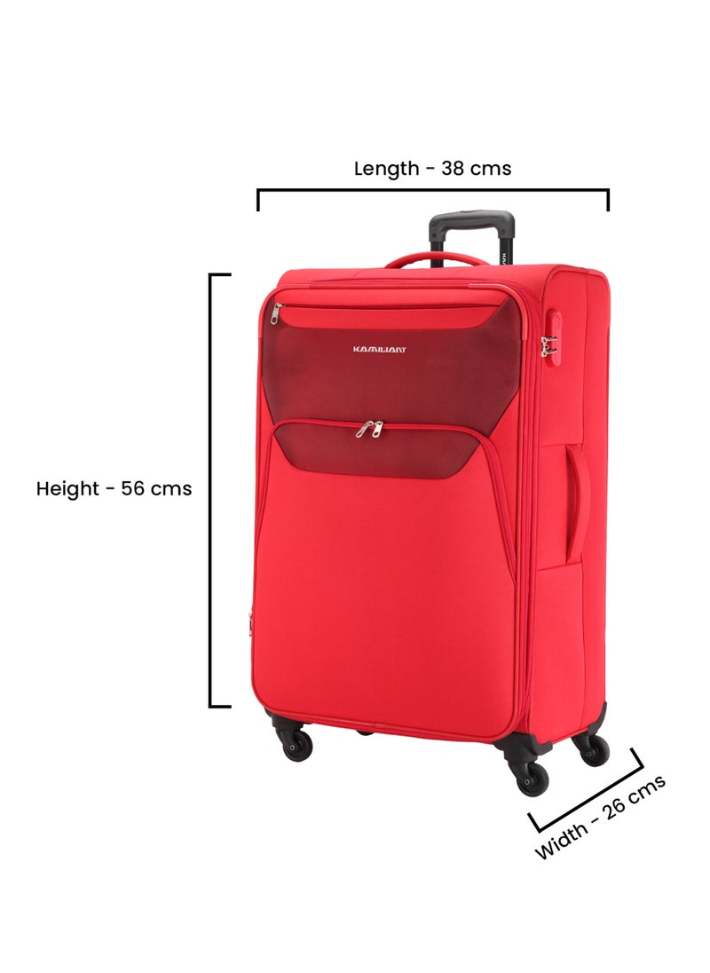 KAMILIANT - KAMILIANT BALI 3PCS SET hardside Luggage sets with Spinner wheels - Cabin,Medium,Large - Red - Image 1