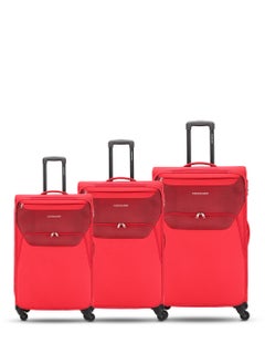 KAMILIANT KAMILIANT BALI 3PCS SET hardside Luggage sets with Spinner wheels - Cabin,Medium,Large - Red  - Image 1