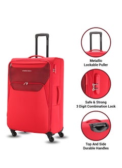 KAMILIANT KAMILIANT BALI 3PCS SET hardside Luggage sets with Spinner wheels - Cabin,Medium,Large - Red  - Image 3