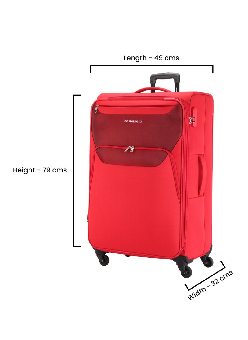 KAMILIANT - KAMILIANT BALI 3PCS SET hardside Luggage sets with Spinner wheels - Cabin,Medium,Large - Red - Image 1