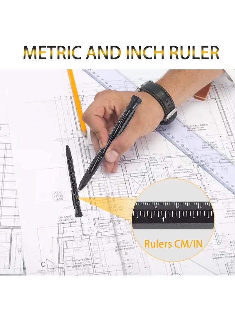Bukela 12 in 1 Multitool Pen with Stress Relief Accessory, Pocket Multi Tool with Light, Stylus, Ruler, Screwdriver, Bottle Box Opener Cool Must-Have Gadgets for Woodworking Electrical Engineers Men - Image 3