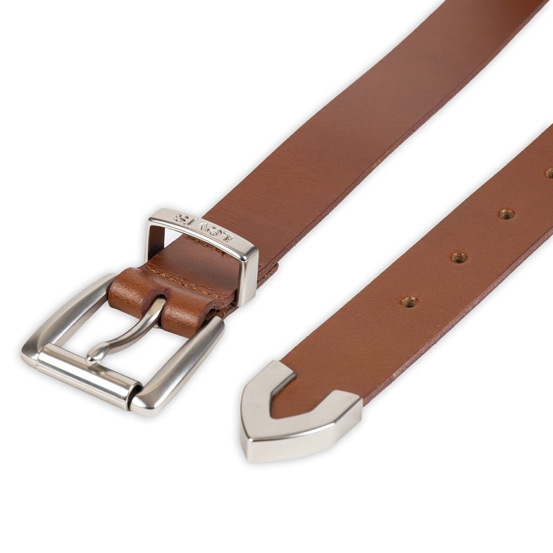 Levi's Women's Slim Casual Western Style Leather Jean Belt with Metal Tip â€“ Regular & Plus Sizes, Tan Classic, Medium - Image 4