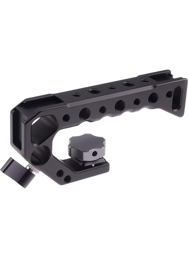 Hersmay - Lumix S5 II S5 IIX Cage with Top Handle, Hersmay Aluminium Camera Cage for Panasonic LUMIX S5 II / S5 IIX Mirrorless Camera, Built-in Cold Shoe & NATO Rail, Quick Release Plate for Arca Swiss - Image 1