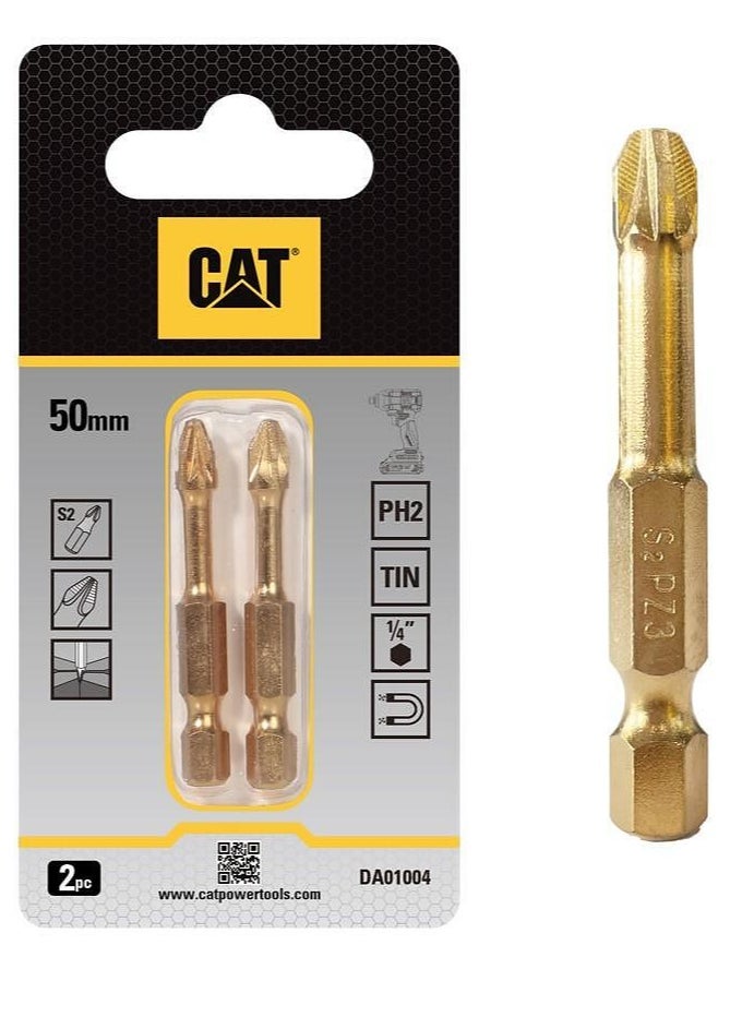 كاتربلر CAT DA01004 PH2 مفك بت ألماسي ذو طرف مستدير للتأثير بطول 50 ملم  - Image 1