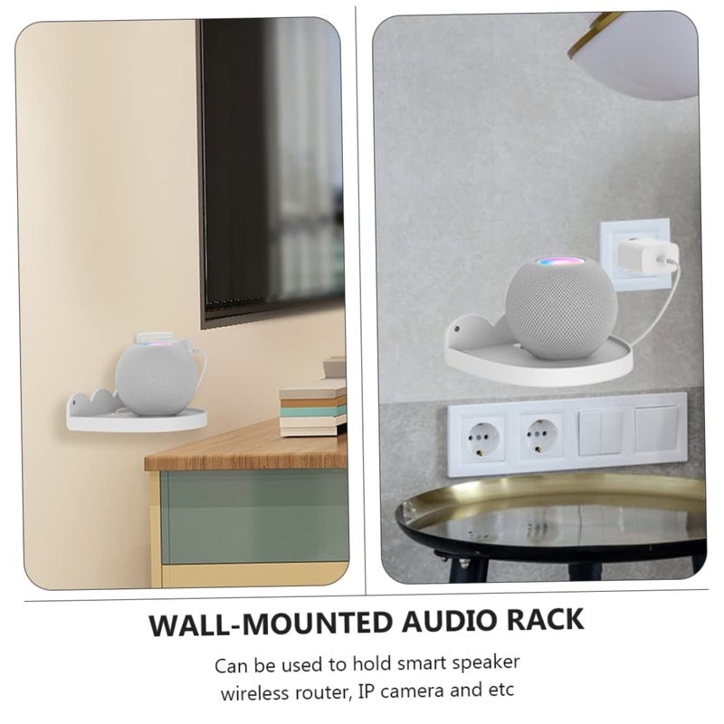 Wall Mount Speaker Bracket Multi Functional Audio Rack Easy Installation Strong Bearing Capacity For Living Room Kitchen Bedroom - Image 3