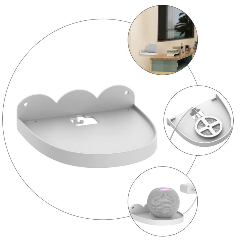 Wall Mount Speaker Bracket Multi Functional Audio Rack Easy Installation Strong Bearing Capacity For Living Room Kitchen Bedroom - Image 4