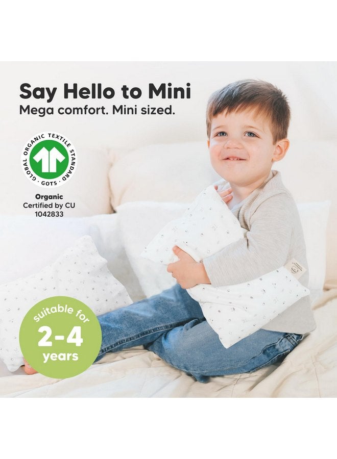 KeaBabies Mini Toddler Pillow with Pillowcase - 9x13 My Little Dreamy Mini Pillow, Organic Toddler Pillows for Sleeping, Kids Pillow, Small Pillows, Travel Pillows for Sleeping, Toddler Bed Pillows (Acorn) - Image 3