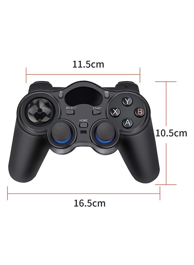 USB Wireless Gaming Controller Gamepad for PC/Laptop Computer(Windows XP/7/8/10)  PS3  Android  Steam - 【Black】 (black) - Image 4