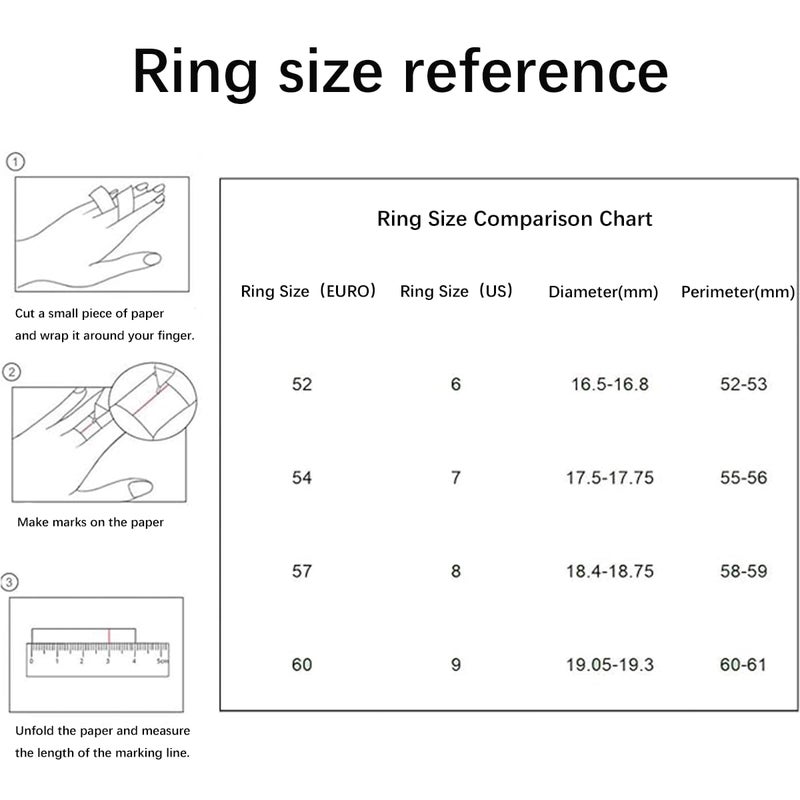LAZA 925 Sterling Silver Ring for Women, Sterling Silver with Stars and the moon Stackable Engagement Ring Cute Round Size 9 - Image 5